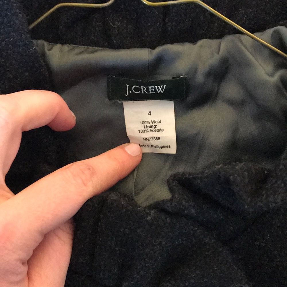 Jcrew ruffled wool jacket - Picture 3 of 5